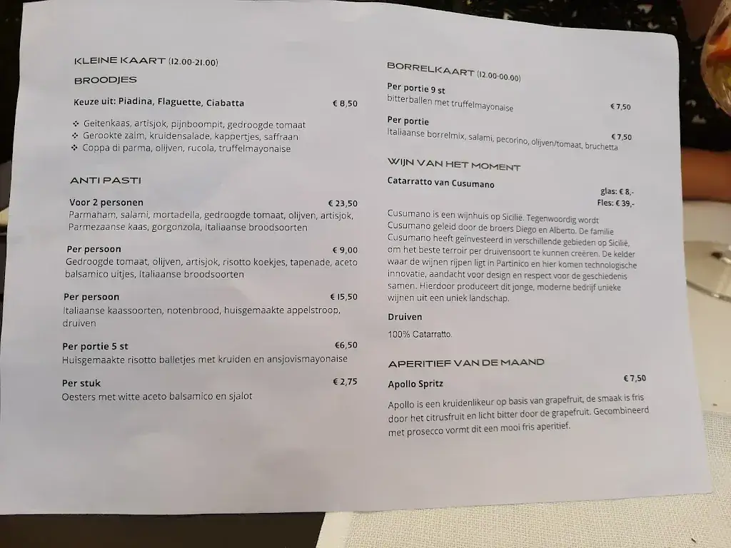 Menu_Luigi’s Lunchrestaurant & Bar_Landgraaf_image_1