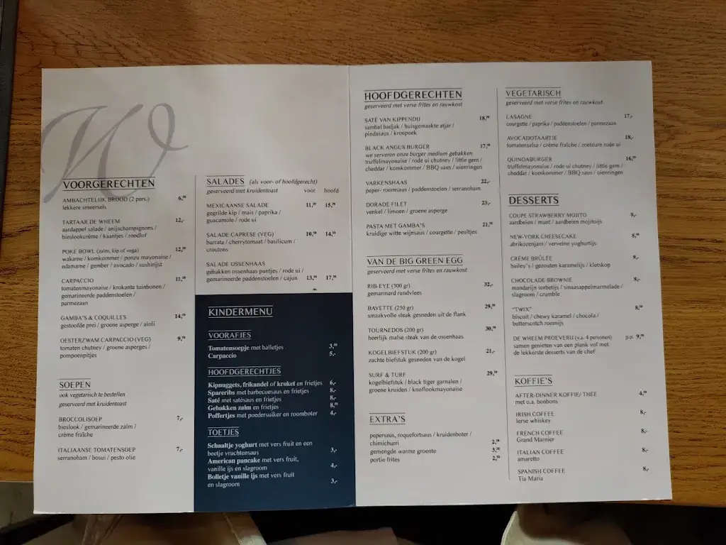 Menu_Grand Café De Wheem_Meppel_image_4