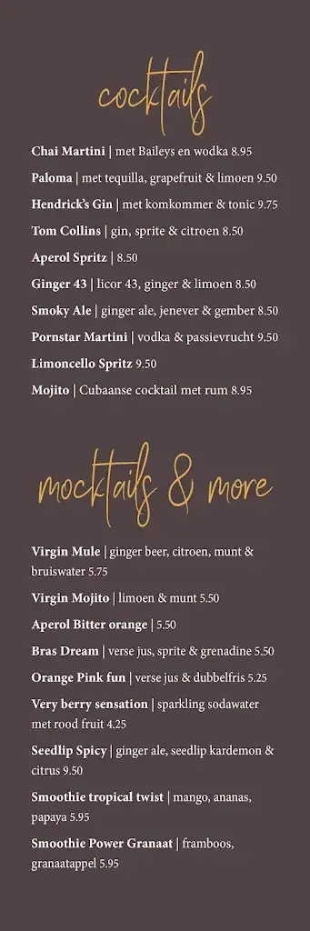 Menu_De Brasserie | huberts sinds 1922_Meppel_image_1