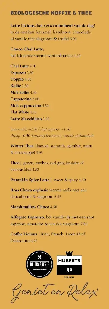 Menu_De Brasserie | huberts sinds 1922_Meppel_image_2