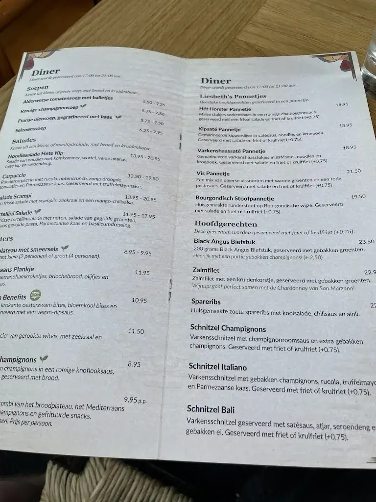 Menu_Liesbeth's Grand Café_Horst_image_1