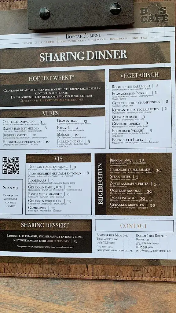 Menu_Boscafé Het Maasdal Sharing, Lunch, A la carte & High-Tea restaurant_Horst_immagine_2
