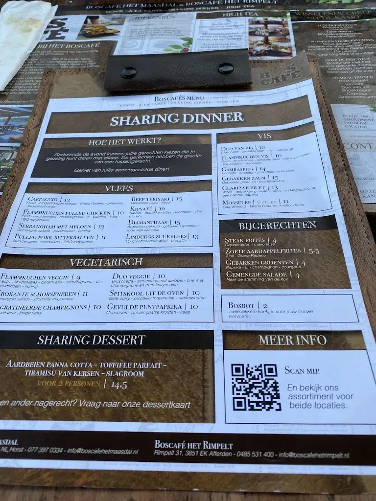 Menu_Boscafé Het Maasdal Sharing, Lunch, A la carte & High-Tea restaurant_Horst_immagine_4