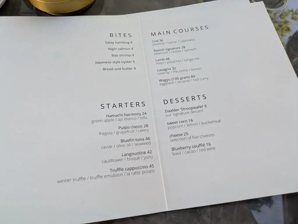 Menu_Restaurant Daalder*_Amsterdam_imagen_1