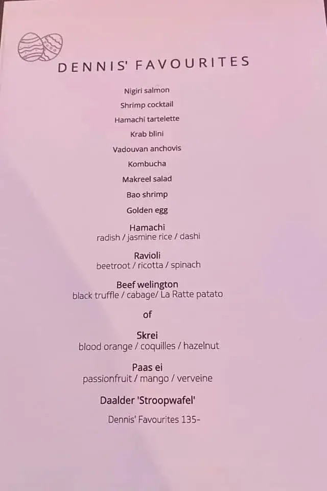 Menu_Restaurant Daalder*_Amsterdam_imagen_2