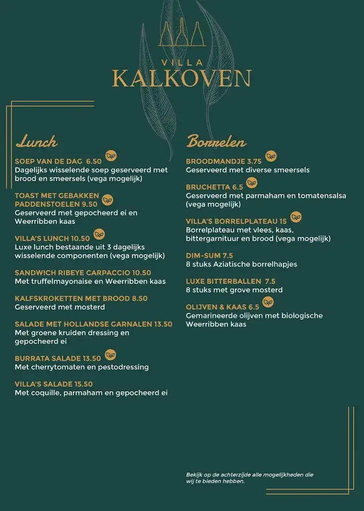 Menu_Villa Kalkoven_Meppel_immagine_3