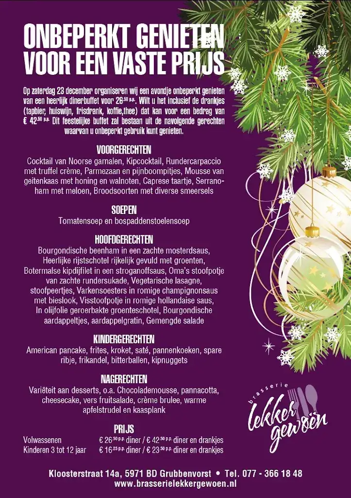 Menu_Brasserie Lekker Gewoën_Grubbenvorst_image_1