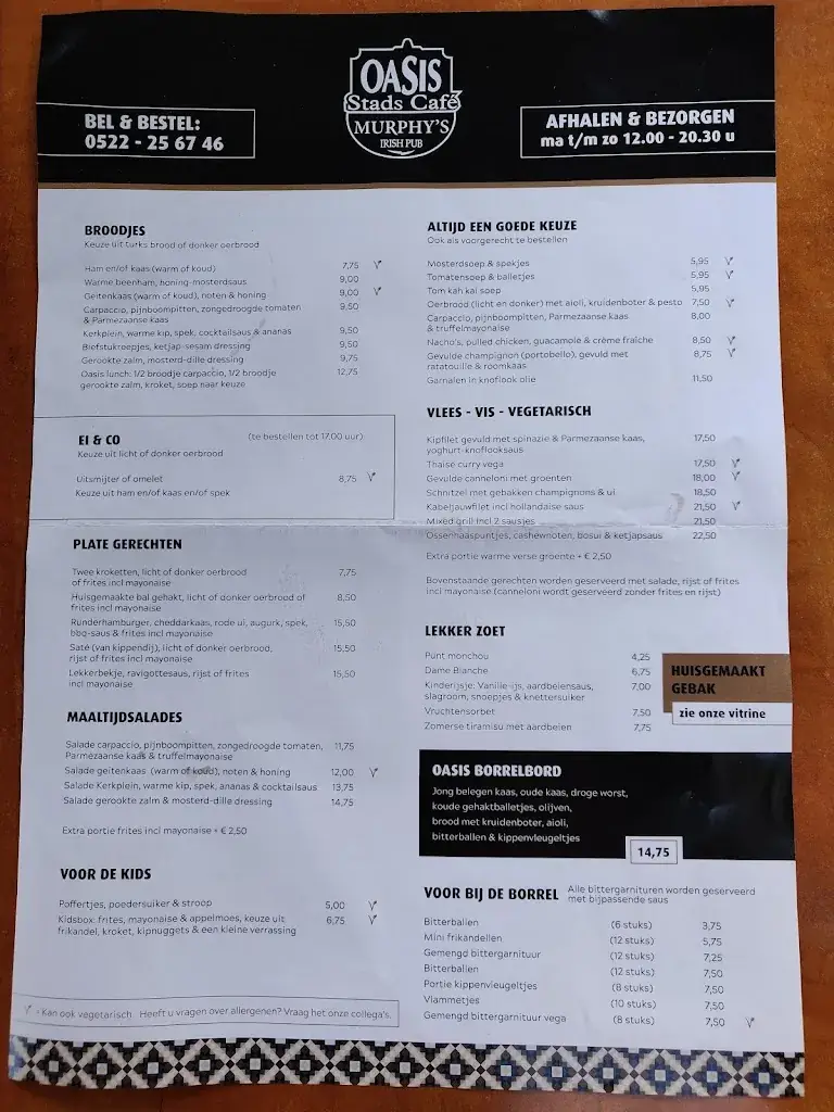 Menü_Stadscafé Oasis_Meppel_Bild_4