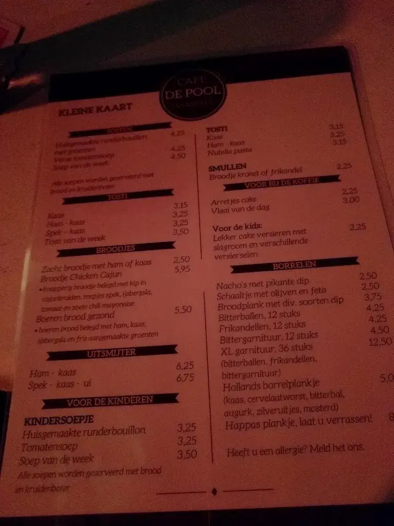 Menu_Café de Pool Maasbree_Maasbree_image_4