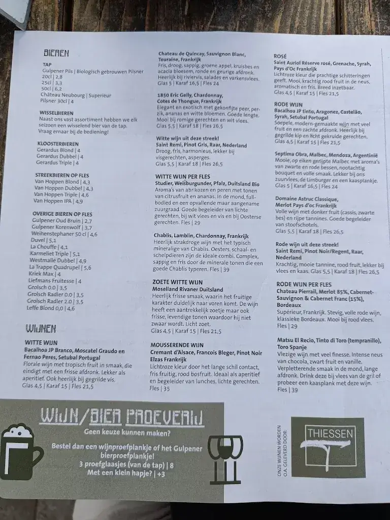 Menu_Brasserie Bie de groeve_Meerssen_image_1