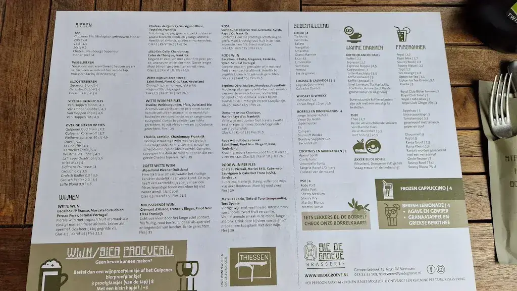 Menu_Brasserie Bie de groeve_Meerssen_image_3