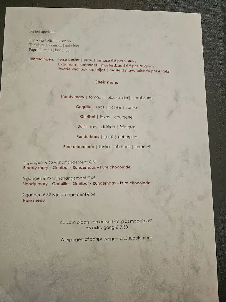 Menu_Restaurant Het Gerecht Roermond_Roermond_imagen_1