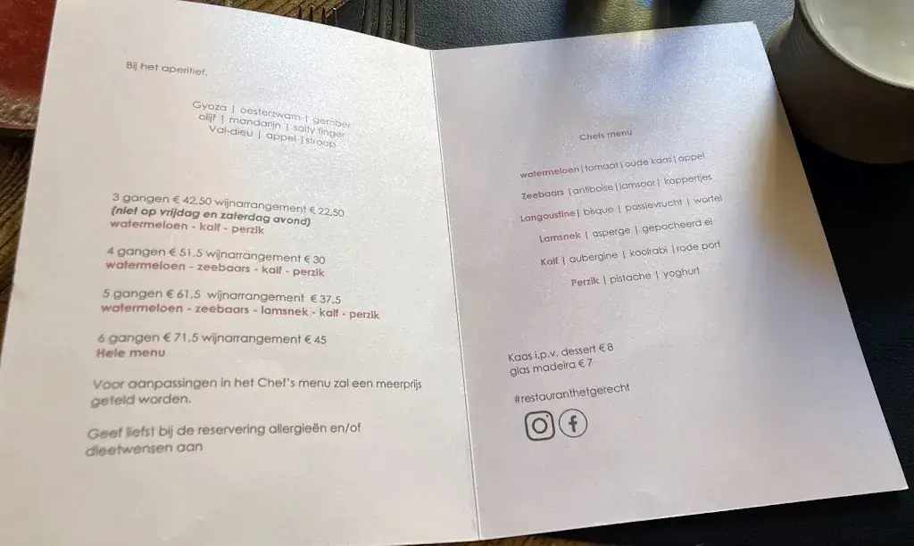 Menu_Restaurant Het Gerecht Roermond_Roermond_imagen_4