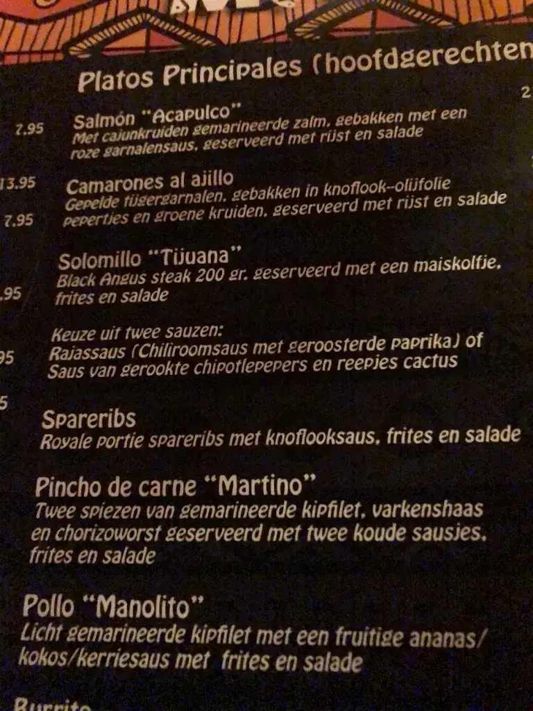 Menu_Mexicaans Restaurant La Cabrona Roermond_Roermond_image_4