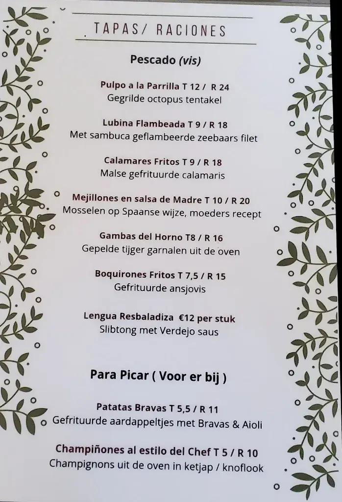 Menu_La Boca Roermond_Roermond_image_1
