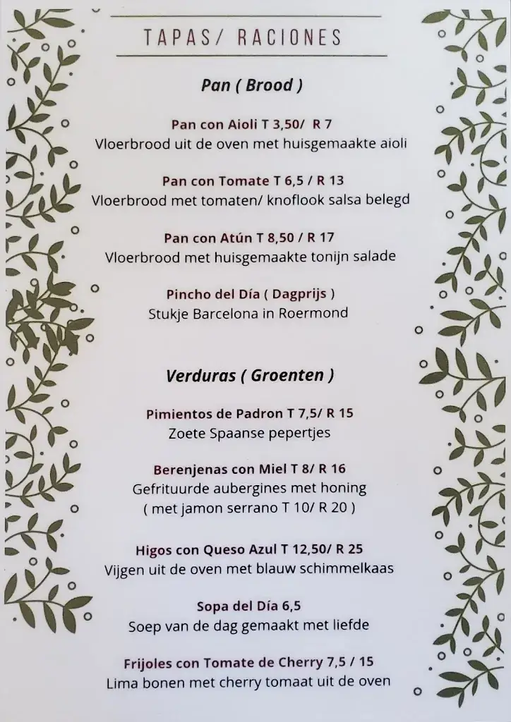Menu_La Boca Roermond_Roermond_image_3
