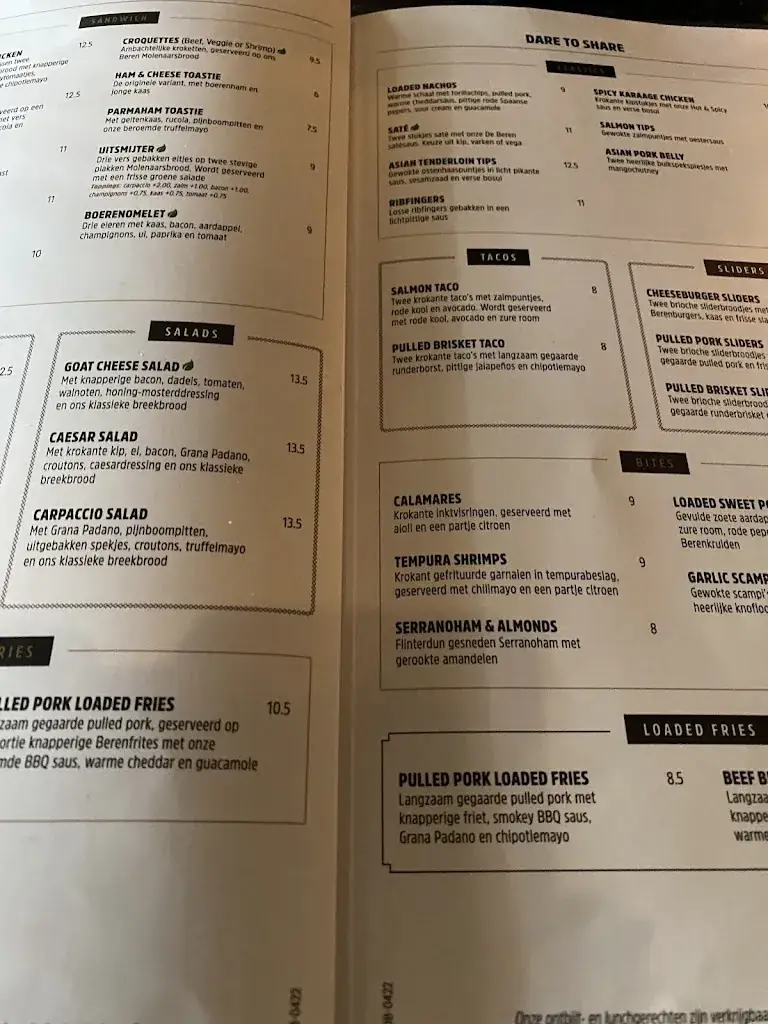 Menu_Restaurant De Beren Kerkrade_Kerkrade_image_4