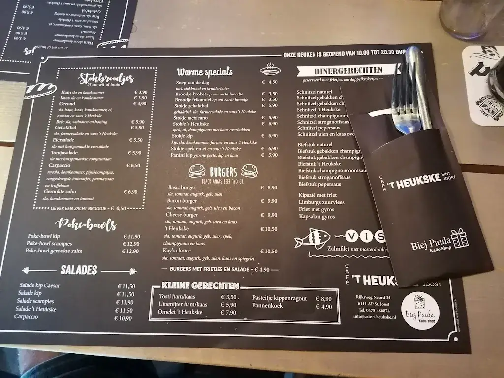 Menu_Café 't Heukske - Sint Joost_Joost_immagine_1