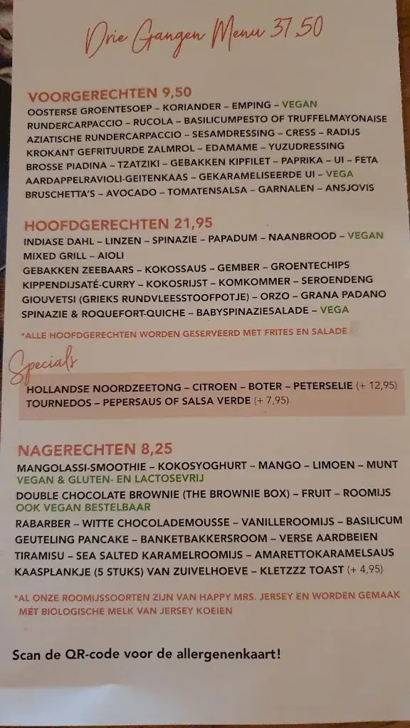 Menu_Humphrey's Restaurant Thorn_Thorn_image_4