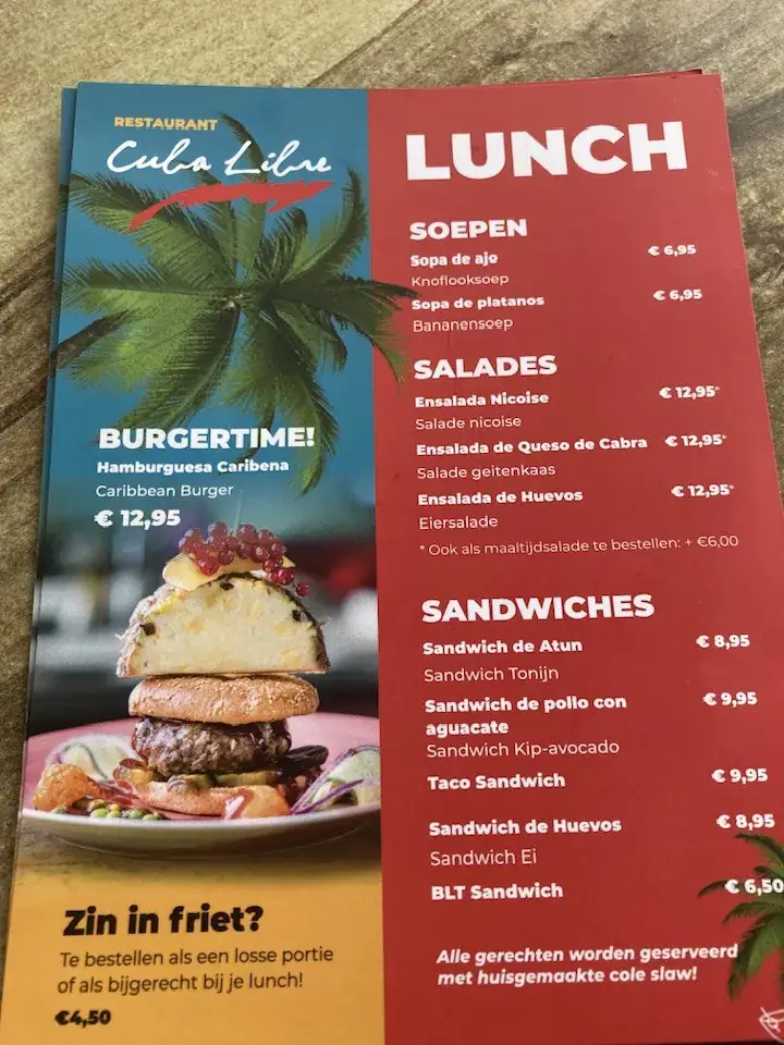 Menu_Restaurant Cuba Libre_Vijlen_image_2