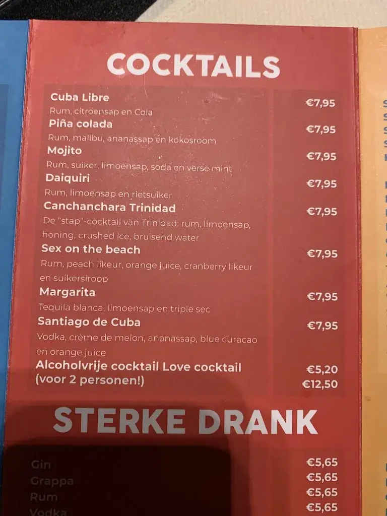 Menu_Restaurant Cuba Libre_Vijlen_image_4