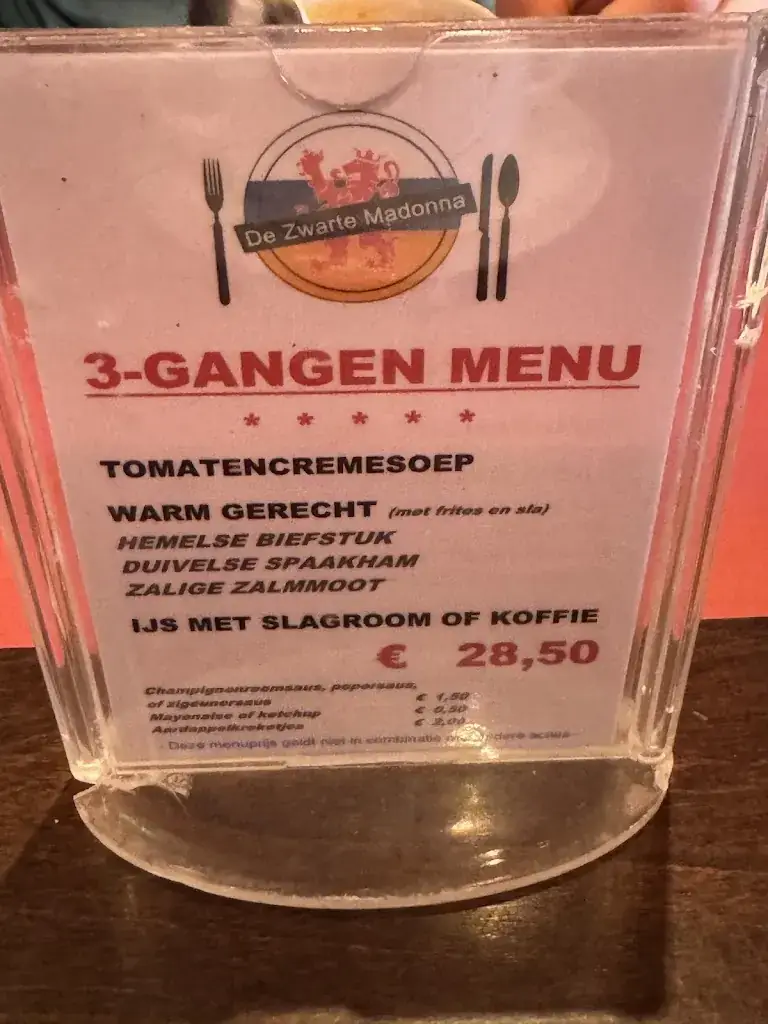 Menu_De Zwarte Madonna Restaurant Vaals_Vaals_image_3