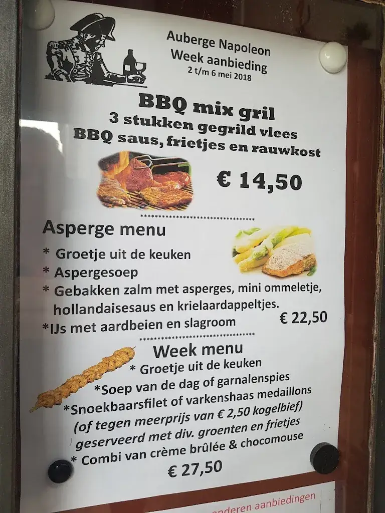 Menu_Auberge Napoleon_Vaals_image_2