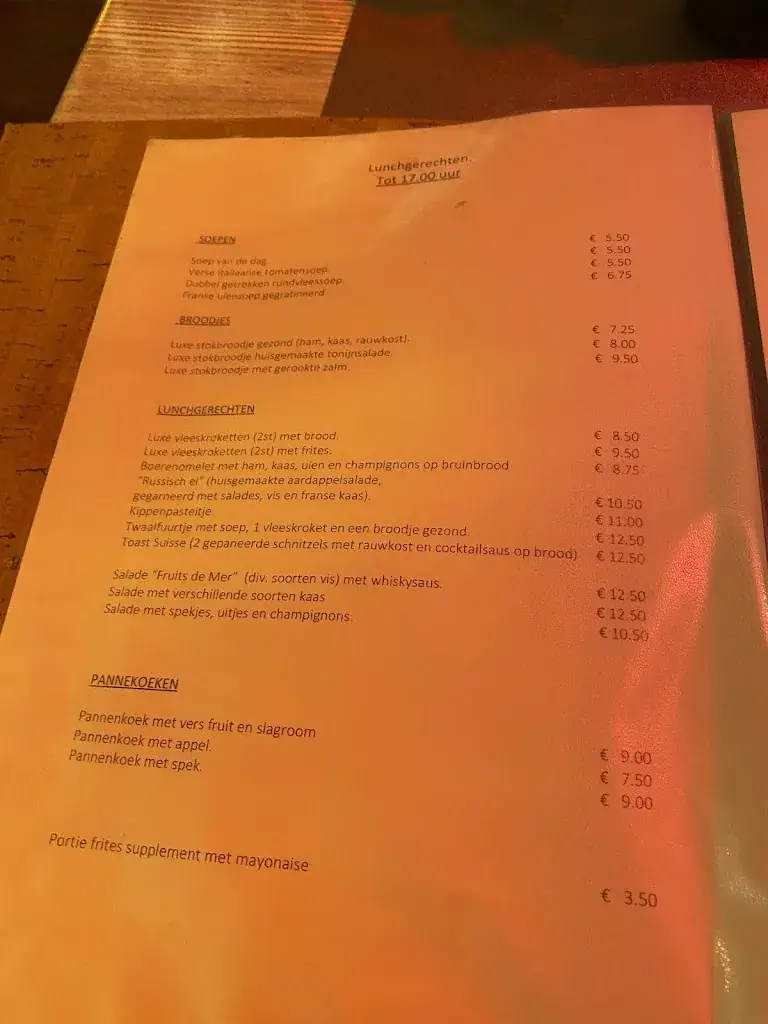 Menu_Café Restaurant 