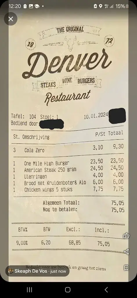 Skeaph De Vos_Denver_Weert_Bewertung