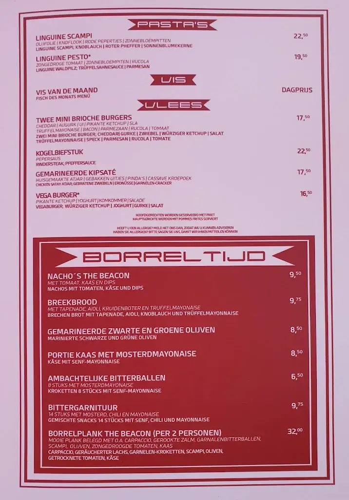 Menu_Restaurant The Beacon_Wessem_image_3