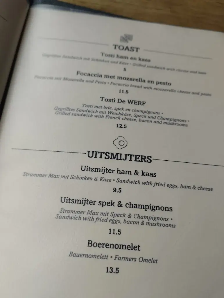 Menu_De Werf - Lunch & Restaurant_Venlo_image_2
