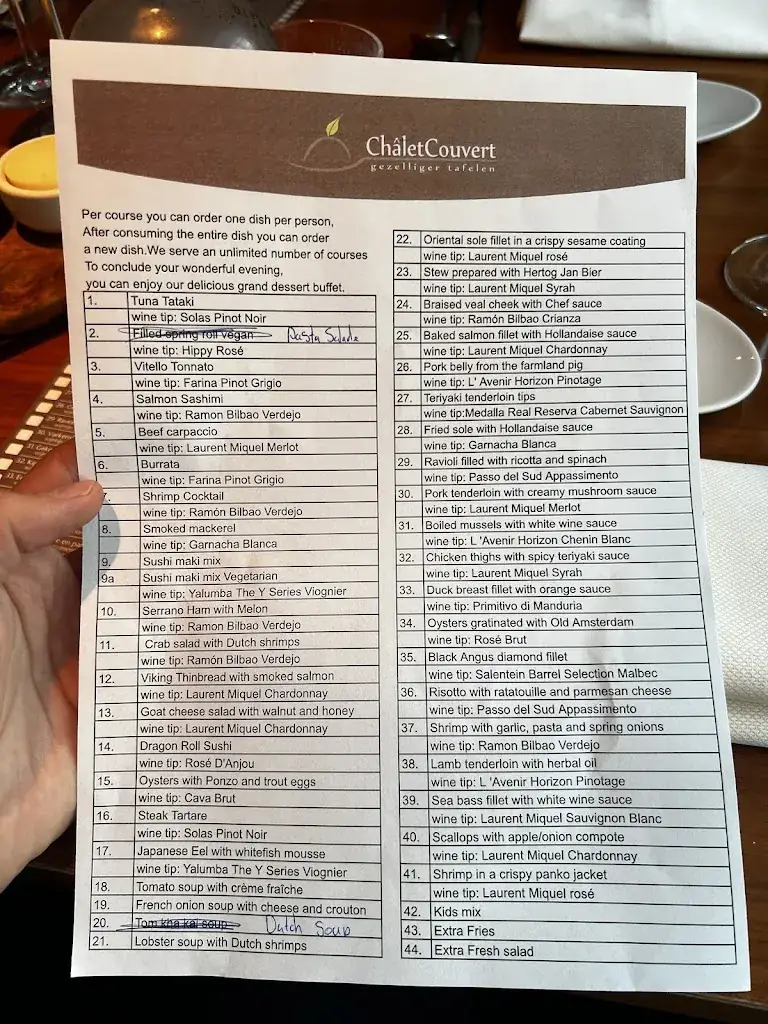 Menu_Châlet Couvert_Aarle-Rixtel_image_2