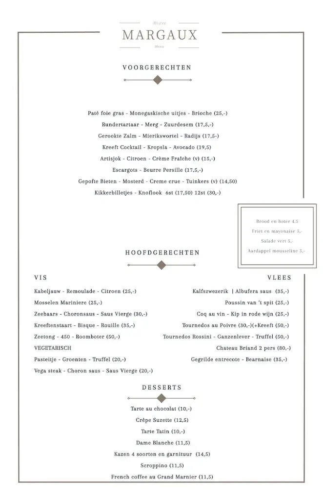Menu_Bistro Margaux_Helmond_immagine_1