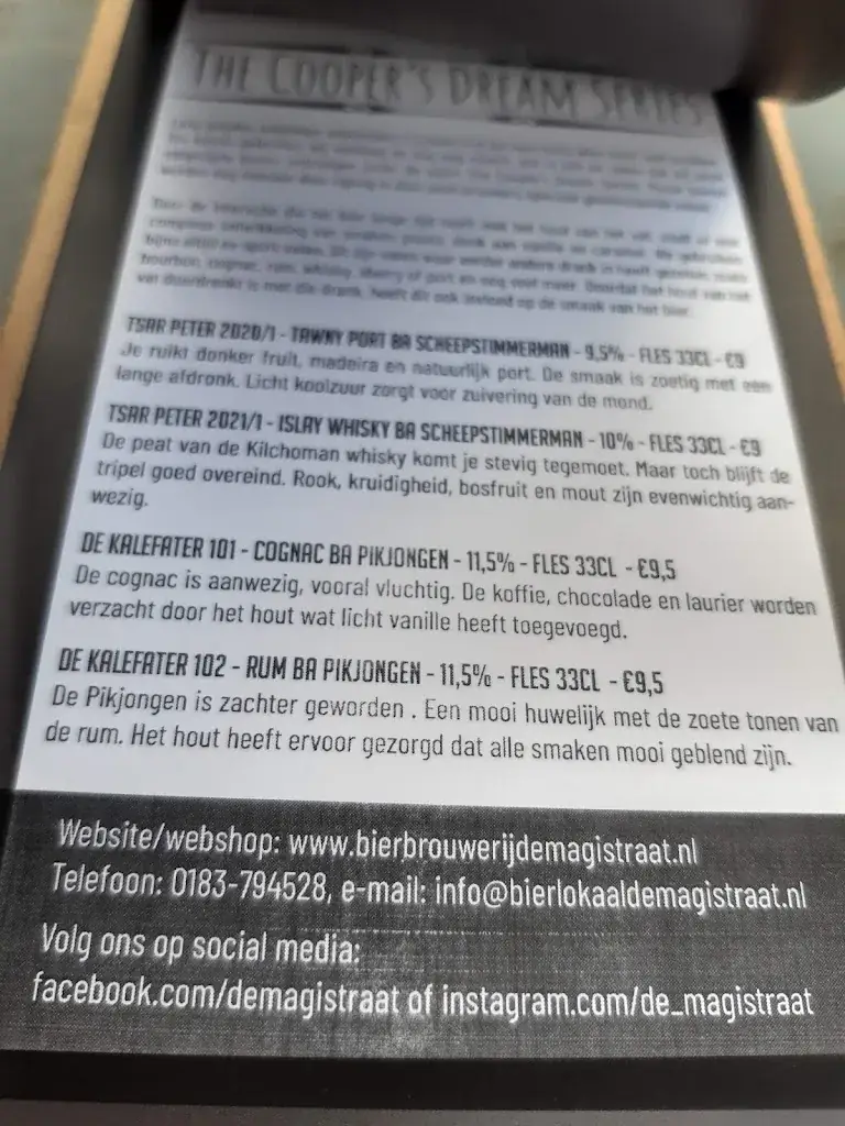 Menu_Bierbrouwerij en Bierlokaal De Magistraat_Almkerk_image_2