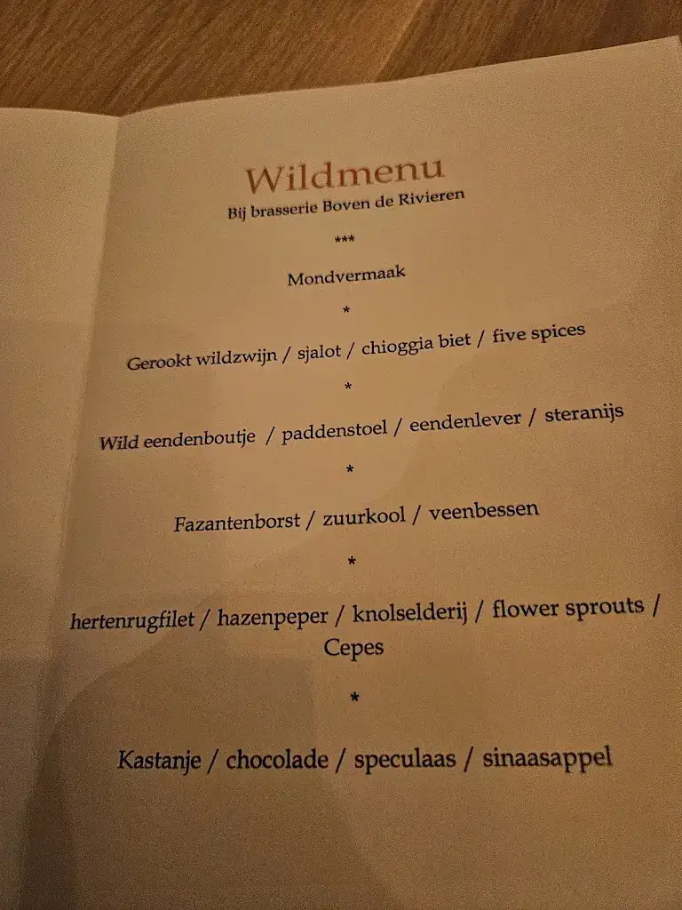 Menu_Brasserie Boven de Rivieren_Sleeuwijk_image_1