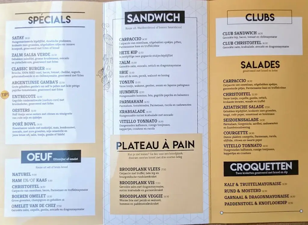 Menu_Christoffel City Bistro_'s-Hertogenbosch_image_1