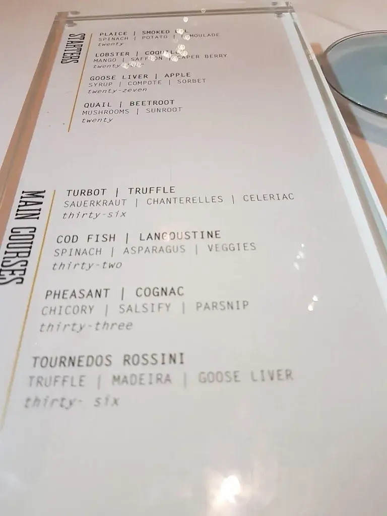 Menu_Restaurant Fabuleux_'s-Hertogenbosch_image_2