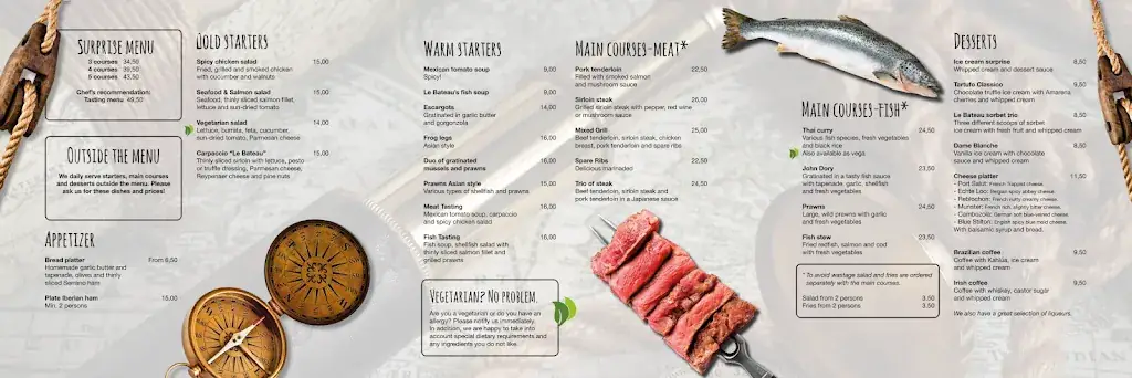 Menu_Restaurant Le Bateau_'s-Hertogenbosch_image_1