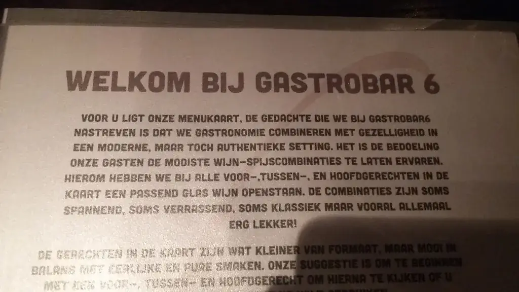 Menu_Gastrobar 6_'s-Hertogenbosch_image_1