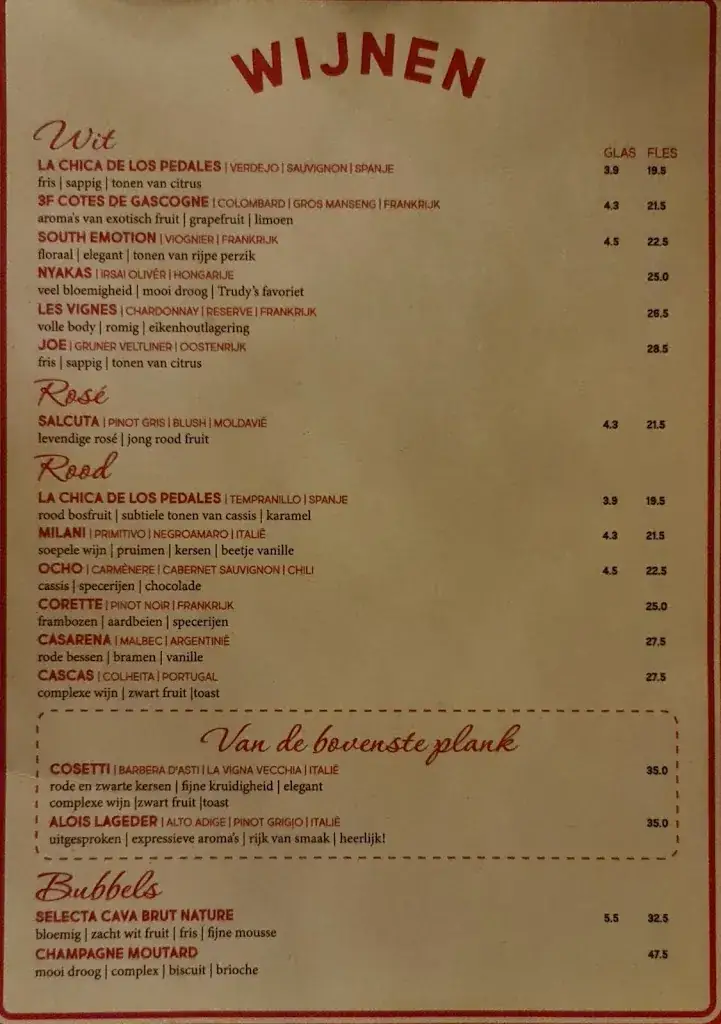 Menu_Chez Minée_'s-Hertogenbosch_image_4