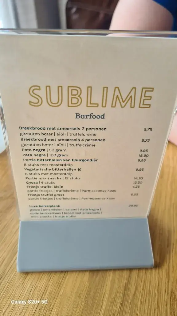 Menu_Brasserie Sublime_Waalwijk_imagen_1