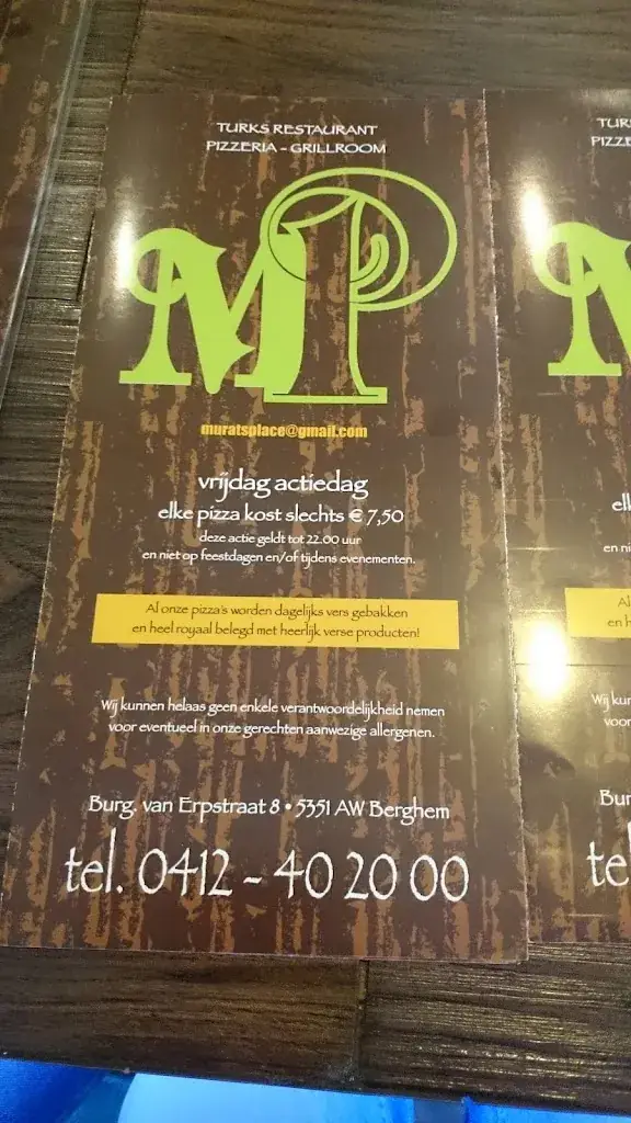 Menu_Murat's Place_Berghem_image_1