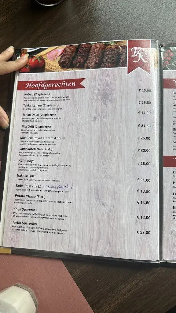 Menu_Irakees Restaurant Koya_Breda_image_4