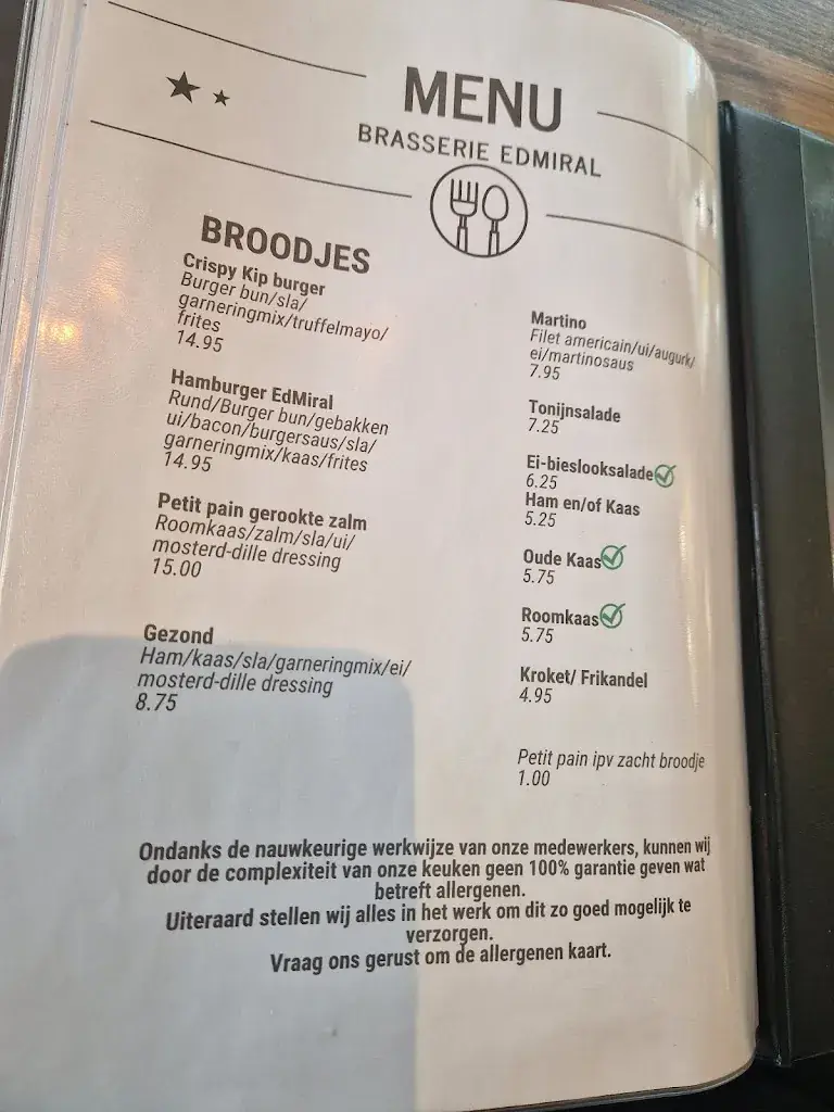 Menu_Brasserie EdMiral_Breda_image_1