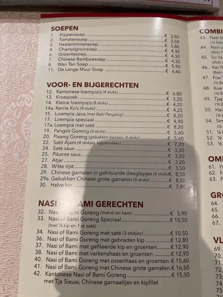 Menu_De Lange Muur_Schoonebeek_imagen_1