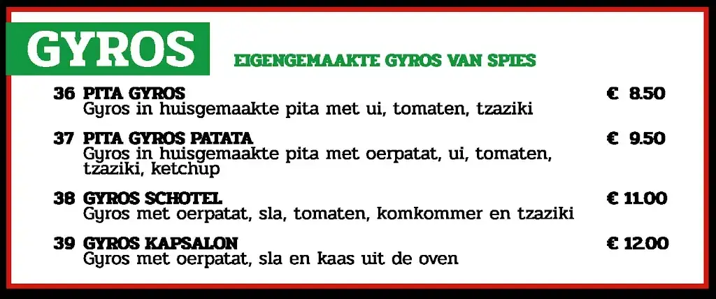 Menu_Joe's Pizza Schoonebeek_Schoonebeek_image_4