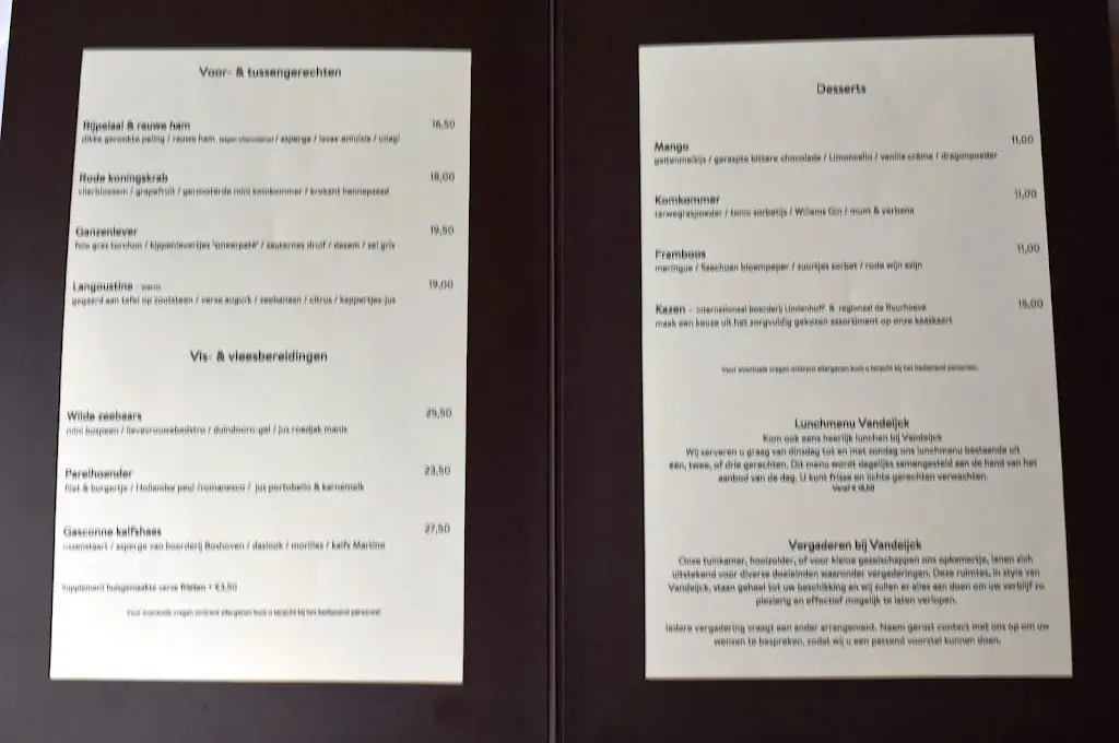 Menu_Restaurant Vandeijck_Riethoven_image_4