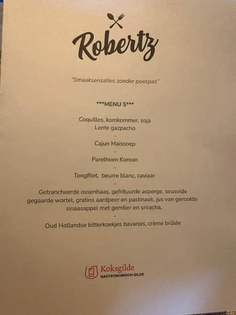 Menu_RobertZ Private Dining_Bergeijk_image_1