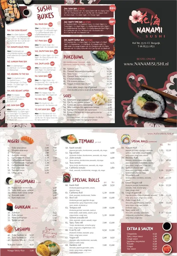 Menü_Nanami Sushi Bergeijk_Bergeijk_Bild_1