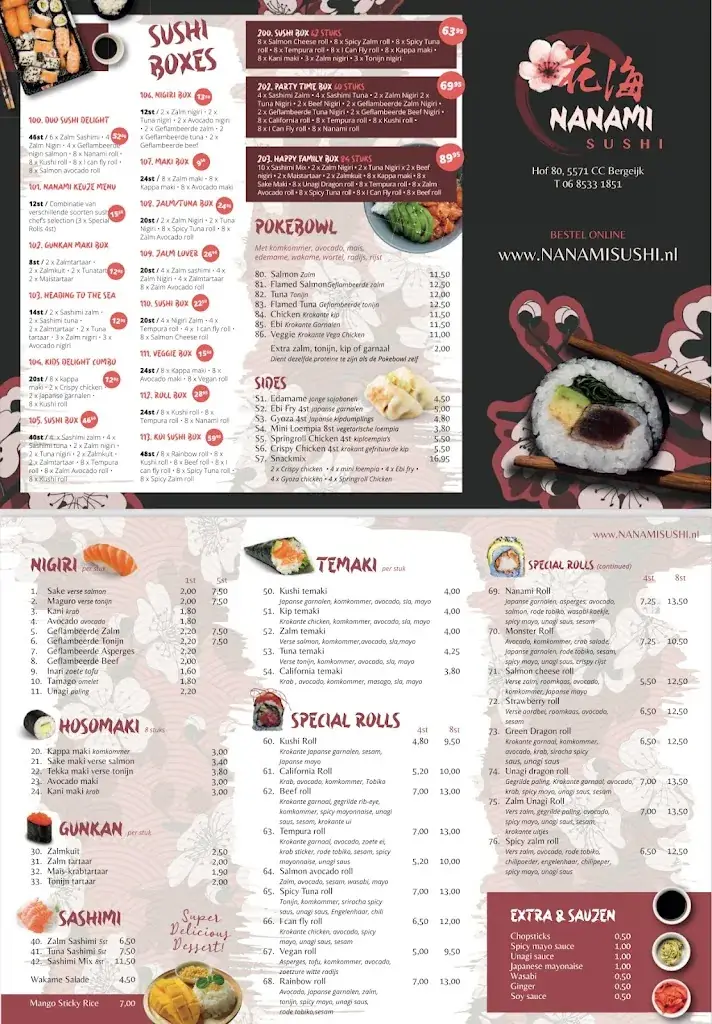 Menü_Nanami Sushi Bergeijk_Bergeijk_Bild_2